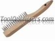 Firepower 1423-0083 FPW1423-0083 Carbon Steel Shoe Handle Brush
Features and Benefits:
Trim length: 1-3/16"
4 x 16 rows
Price: $3.94
Source: http://www.tooloutfitters.com/carbon-steel-shoe-handle-brush.html