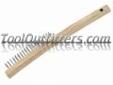 "
Firepower 1423-0087 FPW1423-0087 Carbon Steel Wire Brush, Curved Long Handle
Features and Benefits:
1-3/16" trim length
3 x 19 rows
"Price: $6.99
Source: http://www.tooloutfitters.com/carbon-steel-wire-brush-curved-long-handle.html