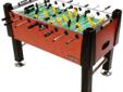 Finally, a foosball table fit for any room. Finely finished down to the last detail, the Carrom Signature foosball table combines quality with functionality. The Signature cabinet features a 1-inch-thick Moroccan finish, which adds a decorative touch to