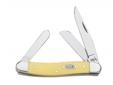 Yellow Handle knives will help you get the job done right - and they're hard to lose in the woods, thanks to their bright color. W.R. Case Yellow Handle Knives- Medium Stockman #0035- 3318 CV - Clip, Spey and Sheepfoot Blades- Clip blade length: 2 1/2"-