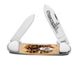 The rich amber hue of the unique handle style on these Case knives allows the natural beauty of jigged bone to take center stage. W.R. Case Amber Bone KnivesCanoe #026362131 CVSpear and Pen Blades3 5/8" closed; 2.9 oz.
Manufacturer: Case Cutlery
Model: