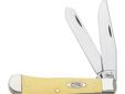Case Yellow Trapper- Clip and Spey Blades- Blade Length: 3.2"(Clip), 3.25"(Spey)- 4 1/8 in / 10.48cm closed- 4.0 oz.
Manufacturer: Case Cutlery
Model: 80161
Condition: New
Availability: In Stock
Source: