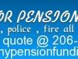 A+ Action advance cash solutions for pension holders!
All Pension types qualify including police, fire, teachers, civil service, military & veterans!
Lump sum cash advance for any financial reason. Credit is not an issue! No min. score.
1-209-965-7699