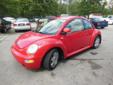 2000 Volkswagen NEW BEETLE GLS
$3700
Additional Photos
Vehicle Description
CERTIFIED CLEAN CARFAX. LOCAL HYUNDAI TRADE IN. AUTOMATIC TRANSMISSION WITH ICE COLD AIR. RELAY RED EXTERIOR WITH CAMEL CLOTH. NICE, CLEAN LITTLE BEETLE. STOP BY FOR A TEST DRIVE.