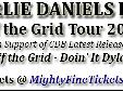 Charlie Daniels Band Off the Grid Tour Concert in Webster, MA
CDB Tour Concert at the Indian Ranch on Sunday, September 14, 2014
The Charlie Daniels Band will arrive to perform a concert in Webster, Massachusetts on Sunday, September 14, 2014 on the 2014