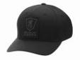 Browning 308552994 Charlie FlexFit Black Cap Large/X-Large
Black Label Charlie Cap With Embroidered Patch
Specifications:
- Black twill fabric panels with eyelets
- Button top
- Classic Flex Fit band
- Black Label Tactical logo 3-D embroidery hook and