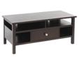 Cheap Black Lion Sports TV Stand For Sales !
Black Lion Sports TV Stand
Â Black Friday Deals
Product Details :
Tangled cables will never be a problem again with this espresso TV stand with cut-outs for cord management. It features attractive nickel-finish