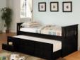 Cheap Coaster Transitional Twin Size Daybed - Black in Black For Sales !
Coaster Transitional Twin Size Daybed - Black in Black
Call us toll free at : 888-814-3885
anytime Mon-Fri 8am-9pm, Sat-Sun 9am-5pm PST.
Â Best Deals !
Product Details :
This daybed