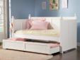 Cheap Coaster Transitional White Daybed in White For Sales !
Coaster Transitional White Daybed in White
Call us toll free at : 888-814-3885
anytime Mon-Fri 8am-9pm, Sat-Sun 9am-5pm PST.
Â Best Deals !
Product Details :
The high headboard, footboard, and