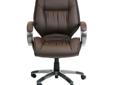 Cheap Evan Executive Soft Mid-back Office Chair - Coffee For Sales !
Evan Executive Soft Mid-back Office Chair - Coffee
Product Details :
This office chair features arms and a plush seat and back to keep you comfortable. The adjustable height and swivel