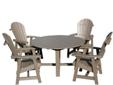 Cheap Outdoor Patio 5-pc. Patio Gray Adirondack Dining Set For Sales !
Outdoor Patio 5-pc. Patio Gray Adirondack Dining Set
Product Details :
Protective Qualities: Fade Resistant, Weather Resistant, Insect Resistant. Features: Contoured Seat, Contoured