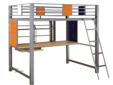 Cheap Teen Trend Loft Study Bunk Bed - Full For Sales !
Teen Trend Loft Study Bunk Bed - Full
Product Details :
Maximize the space in your bedroom or dorm room with this loft study bunk bed. Below the full-size bunk bed is a fully-functional desk with a