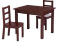 Cheap Tot Tutors Espresso Table & Chairs Set For Sales !
Tot Tutors Espresso Table & Chairs Set
Product Details :
Give a child a study space with this espresso table set from Tot Tutors. This table is made of both hardwood and wood composite and it comes