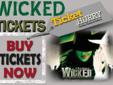 Wicked Tickets
This Summer Enjoy "Wicked", the Broadway Smash Hit. Tickets Available for Low Prices at
TicketHurry.com
Get tickets to see "Wicked", the Broadway Musical based on characters from the 19th Century
classic, "The Wizard of Oz".
TicketHurry.com