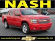 Nash Chevrolet
2009 Chevrolet Avalanche 4WD Crew Cab 130 LT w/1LT
Call For Price
Click here for finance approval
800-581-8639
Engine:Â 323L 8 Cyl.
Mileage:Â 36006
Color:Â VICTORY RED
Transmission:Â Automatic
Interior:Â DARK CASHMERE/LIGHT CASHMERE