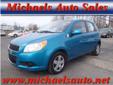 Michaels Auto Sales Inc
2009 Chevrolet Aveo Aveo5 LS
( Click here to inquire about this vehicle )
Low mileage
Call For Price
Contact to get more details 888-366-8815
Â Â  Â Â 
Color::Â Blue
Body::Â 5 Dr Hatchback
Mileage::Â 14318
Engine::Â 4 Cyl.