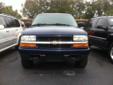 2002 Chevrolet Blazer LS Blue with Grey Cloth Interior
Power Windows and Locks, AM/FM Stereo CD, Cruise, Tilt, Climate Control and Alloy Wheels
This Blazer is in EXCELLENT condition and drives GREAT!!
Stop by today, this small SUV won't last long!!