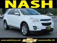 Nash Chevrolet
630 Scenic Hwy, Â  Lawrenceville, GA, US -30045Â  -- 800-581-8639
2012 Chevrolet Equinox FWD 4dr LT w/2LT
Call For Price
Click here for finance approval 
800-581-8639
Â 
Contact Information:
Â 
Vehicle Information:
Â 
Nash Chevrolet