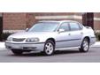 Piemonte Chevy
Call for a free CarFax Report.... 
708-363-7778
2003 Chevrolet Impala LS
Call For Price
Â 
Contact Joey LaSpisa at: 
708-363-7778 
OR
Click to learn more about his vehicle
Transmission:
Automatic
Doors:
4
Body:
4dr Car
Engine:
Gas V6