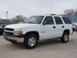 Â .
Â 
2002 Chevrolet Tahoe
$0
Call 620-412-2253
John North Ford
620-412-2253
3002 W Highway 50,
Emporia, KS 66801
CALL FOR OUR WEEKLY SPECIALS
620-412-2253
Click here for more information on this vehicle
Vehicle Price: 0
Mileage: 63990
Engine: Gas V8