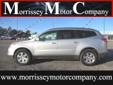 2012 Chevrolet Traverse LT $22,998
Morrissey Motor Company
2500 N Main ST.
Madison, NE 68748
(402)477-0777
Retail Price: Call for price
OUR PRICE: $22,998
Stock: N4834
VIN: 1GNKVGED4CJ246845
Body Style: SUV AWD
Mileage: 52,142
Engine: 6 Cyl. 3.6L