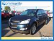 2009 Chevrolet Traverse LT $18,995
Community Chevrolet
16408 Conneaut Lake Rd.
Meadville, PA 16335
(814)724-7110
Retail Price: Call for price
OUR PRICE: $18,995
Stock: 4384A
VIN: 1GNEV23D99S164714
Body Style: SUV AWD
Mileage: 84,624
Engine: 6 Cyl. 3.6L