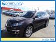 2015 Chevrolet Traverse LT $38,355
Community Chevrolet
16408 Conneaut Lake Rd.
Meadville, PA 16335
(814)724-7110
Retail Price: Call for price
OUR PRICE: $38,355
Stock: 5127
VIN: 1GNKVGKD3FJ167174
Body Style: SUV AWD
Mileage: 100
Engine: 6 Cyl. 3.6L
