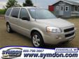 2008 Chevrolet Uplander LT $8,950
Symdon Chevrolet
369 Union ST Hwy 14
Evansville, WI 53536
(608)882-4803
Retail Price: Call for price
OUR PRICE: $8,950
Stock: 146841
VIN: 1GNDV331X8D189373
Body Style: Van
Mileage: 103,310
Engine: 6 Cyl. 3.9L