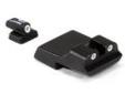 "
Trijicon SA29 Chief's Special 3 Dot Front & Rear Night Sight Set 9mm
Trijicon Bright & Tough(TM) Night Sights are three-dot iron sights that increase night-fire shooting accuracy by as much as five times over conventional sights. Equally impressive,