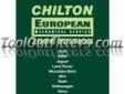 "
Chiltons Book Company 130604 CHN130604 Chilton 2006 European Mechanical Service Manual
Features and Benefits
Access up-to-date service and repair information covering model years 2002-2006, all logically arranged by manufacturer
Follow clear,
