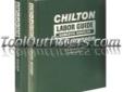 "
Chiltons Book Company 184291 CHN184291 Chilton 2011 Labor Guide Manual Set
Features and Benefits:
More than 2500 pages of updated Chilton labor times split into two volumes includes vehicle information from 1981 to 2011
Trusted by more service