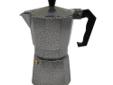This traditional steam-infusion espresso maker is still one of the most popular and easiest ways to brew a rich, delicious espresso in camp or at home. Lightweight and easy to clean. Made of durable aluminum.- 6 Cup
Manufacturer: Chinook
Model: 41356