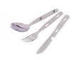 Ridgeline Stainless Steel Cutlery Set- Perfect for all camping or backpacking trips- Knife - Fork - Spoon - Made of high quality 18/8 stainless steel.
Manufacturer: Chinook
Model: 42055
Condition: New
Price: $3.11
Availability: In Stock
Source: