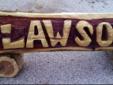 The Wood Den
Chainsaw carved
Cedar Name Logs
These make greatÂ Gifts or for yourselfBelow are some examples with prices
$175
$215
$200
$200
$225
$210
My website gives the best explanation of prices, sizes, and possibilities.
www.wood-den.com
(636)
