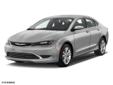 2016 Chrysler 200 Limited
Brickner's Of Wausau
2525 Grand Avenue
Wausau, WI 54403
(715)842-4646
Retail Price: $26,080
OUR PRICE: Call for price
Stock: 3658
VIN: 1C3CCCAB9GN166055
Body Style: Limited 4dr Sedan
Mileage: 10
Engine: 4 Cylinder 2.4L