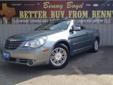 Â .
Â 
2008 Chrysler Sebring
$0
Call (855) 417-2309 ext. 479
Benny Boyd CDJ
(855) 417-2309 ext. 479
You Will Save Thousands....,
Lampasas, TX 76550
Wind in your Hair! Nice Convertible. Low Miles! Just 48387! Premium Sound w/iPod Connections. Sport Front