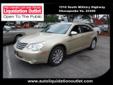 2010 Chrysler Sebring Limited $8,555
Pre-Owned Car And Truck Liquidation Outlet
1510 S. Military Highway
Chesapeake, VA 23320
(800)876-4139
Retail Price: Call for price
OUR PRICE: $8,555
Stock: B4898A
VIN: 1C3CC5FB6AN138502
Body Style: Sedan
Mileage: