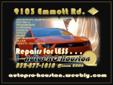 Auto Repairs ? Less
AutoPRO-Houston, we're always on the go, offering MOBILE AUTO REPAIR at your location (home or office). We have references from other satisfied customers upon request. We use top-of-the-line technology and industry certified ASE