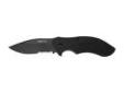 "
Kershaw 1605CKTSTX Clash Clam Pack, Black Serrated
The Clash goes to the dark side in Kershaw's black Clash. In addition to a drop-point blade with just the right amount of belly recurve for excellent slicing ability, the black Clash also has partial