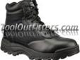 "
THE ORIGINAL SWAT FOOTWEAR CO 1151-BLK-10.5 SWT1151-BLK-10.5 Classic 6"" Uniform Boot, Size 10.5
Features and Benefits:
Slip and oil resistant quiet rubber outsole, exceeds the ASTM F489-96 test standards, non-marking
Electrical hazard protection - ASTM