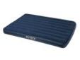 "
Intex 68758E Classic Downy Air Bed Royal Blue, Full Size
With plush flocking on the top, this airbed gives a more luxurious sleeping surface and helps keep bedding from slipping. Flocking cleans easily and is waterproofed for camping use. Wave beam