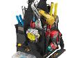 CLC 1526 8" ELECTRICAL & MAINTENANCE TOOL CARRIEROur patented electrical and maintenance tool carrier has a box-shaped design and a multi-compartment parts tray that stores conveniently beneath the main tool area, with 23 additional tool pockets, and a