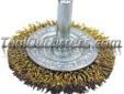 "
Vermont American 16787 VER16787 Coarse Wire Wheel Brush 2""
Features and Benefits:
Ideal for removing rust, scale or paint
Brass-coated, hardened steel wire reduces wire breakage for longer life
Precision balanced to eliminate vibration
1/4" shank fits