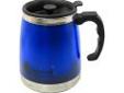 "
Chinook 42173 Coffee Press Mug, 16oz
This stainless-steel-lined, double walled CafÃ© Coffee Press Mug is a great lightweight way to enjoy a fresh brewed cup of java at your favorite outdoor spot. It's quick and simple - just add hot water and coffee