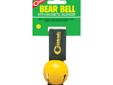 Yellow Magnetic Bear Bell Features:- Attaches to clothing or pack with a VelcroÂ© strap - Movement causes a steady ringing to warn animals of your presence- Magnetic strap eliminates noise when not in use
Manufacturer: Coghlans
Model: 0758
Condition: New