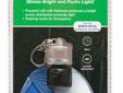 The Micro Lantern uses a specially designed conical reflector and a bright Nichia 5 mm LED to illuminate everything within a 6.5' (2 m) diameter. It's the perfect tent or walking lantern and it fits in the palm of your hand. Water resistant with a
