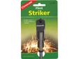 This ferro-cerrium fire-starting tool lasts for thousands of strikes! Pushing the striker provided down the rod emits sparks to light combustibles.Fireproof in solid form, the tool works just as well when wet. For use in any weather and at any altitude.