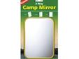 Camping MirrorSpecifications:- Quality mirror in sturdy, colorful plastic frame. - Unique metal hook on back enables mirror to stand, clamp on pole or hang.- Size: 5? x 7? (12.7 x 17.8 cm)
Manufacturer: Coghlans
Model: 650
Condition: New
Price: $1.81