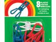 Clothes Clips 8 pkFeatures:- Colorful plastic coated wire clips - Strong, will not break or bend. Unique design allows clips to be permanently attached to clothesline- Contains 8 clips
Manufacturer: Coghlans
Model: 8041
Condition: New
Availability: In