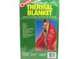 Thermal BlanketWamth and protection with space age technology- Windproof- Strong- Soil Resistant- Waterproof- Compact- Reinforced corner grommets- Stitched, vinyl-bound edges- Retains body heat- Reflects heat back to body- Stays flexible in freezing